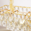 Loft Industry Modern - Cascade Tile Rectangular Chandelier
